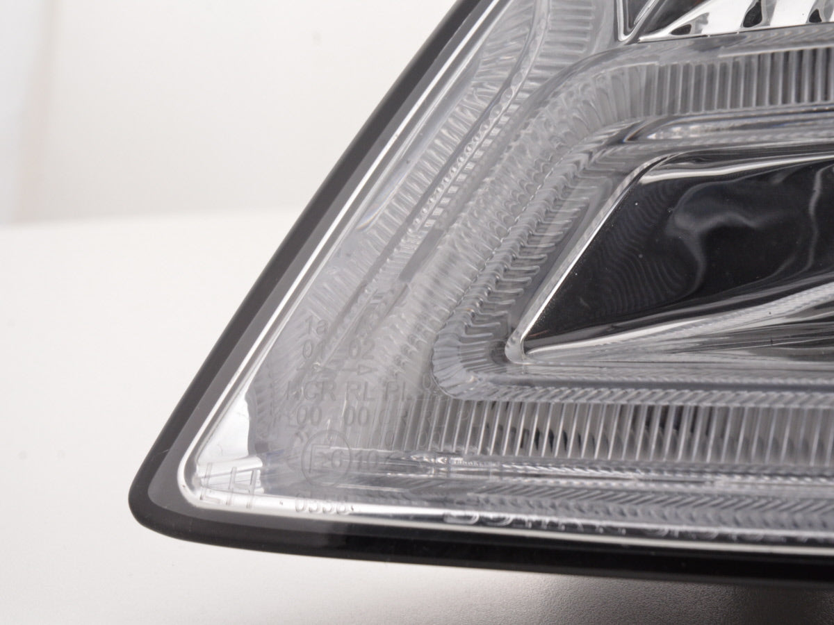 Scheinwerfer Set Daylight LED Tagfahrlicht Audi A4 ab 2008 chrom Scheinwerfer Set Daylight LED Tagfahrlicht Audi A4 ab 2008 chrom